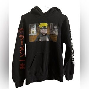 Naruto Shippuden Ichiraku Ramen With Sleeve Prints Anime Adult M Pullover Hoodie